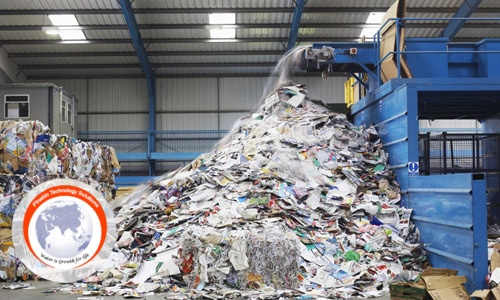 Waste Paper Recycling Plant, Recycle waste pepar manufacturing plant.